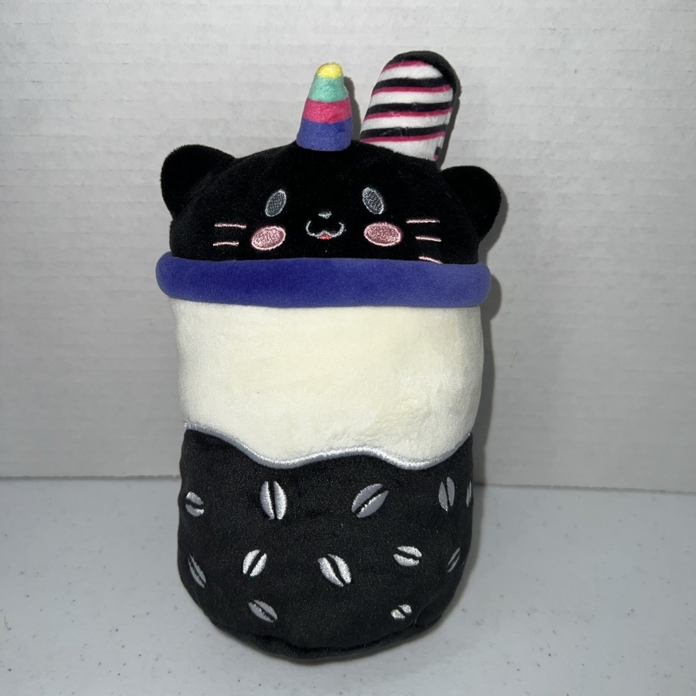 Puchi Gumi Black Cat 8" Plush Stuffed Animal Kitty Kitticorn Kawaii 2023